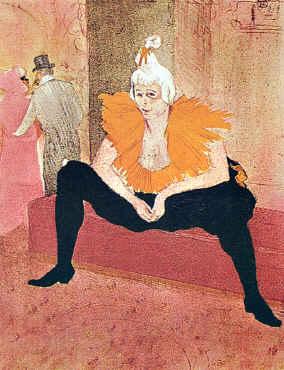  Henri  Toulouse-Lautrec Seated Clown Spain oil painting art